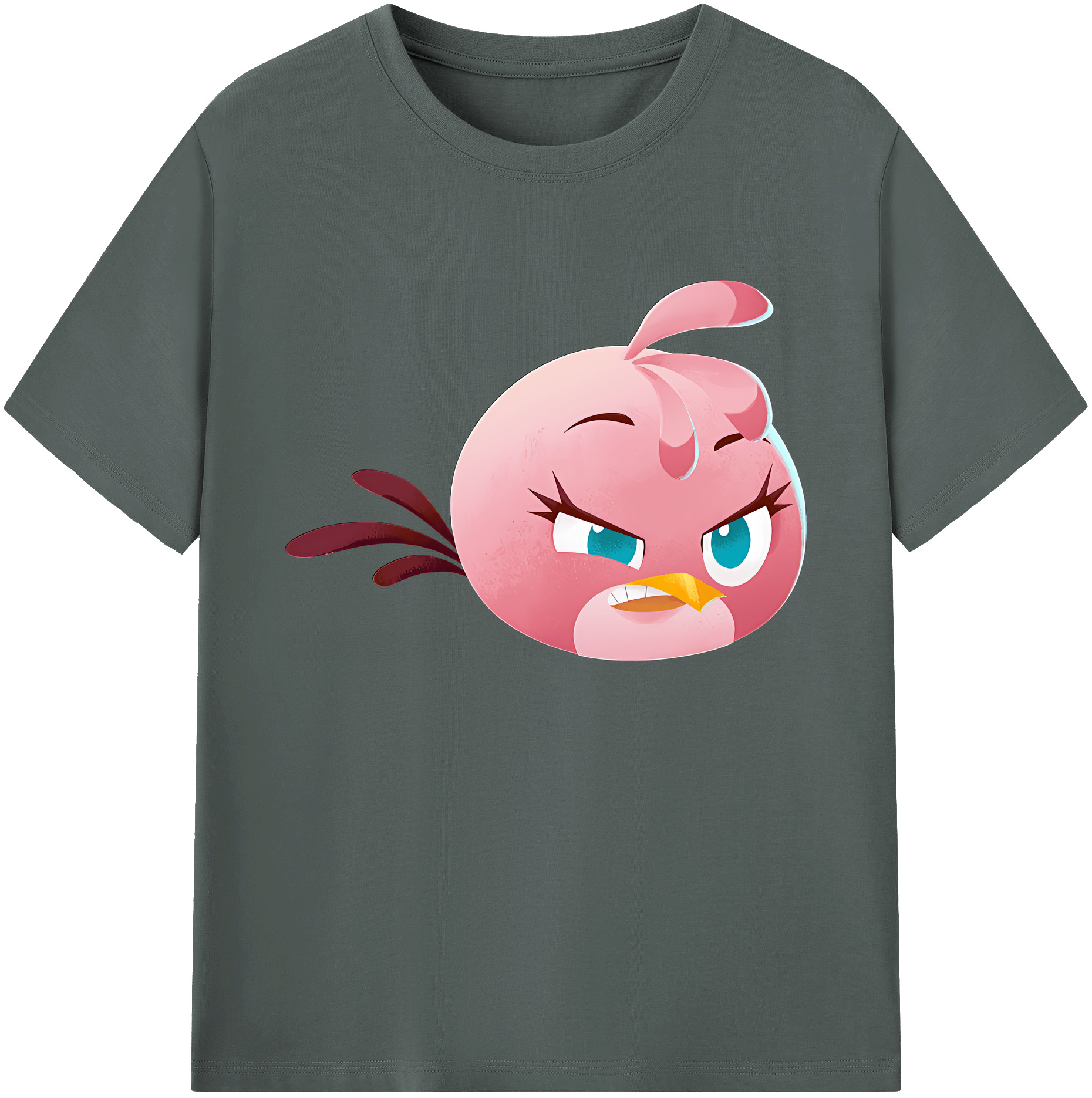 （画像用） Angry Birds アングリーバード 綿100％ メンズ半袖Tシャツ｜肌触りやわらか＆通気性